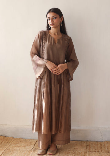 Hazel Smocking Beaded Kurta Set