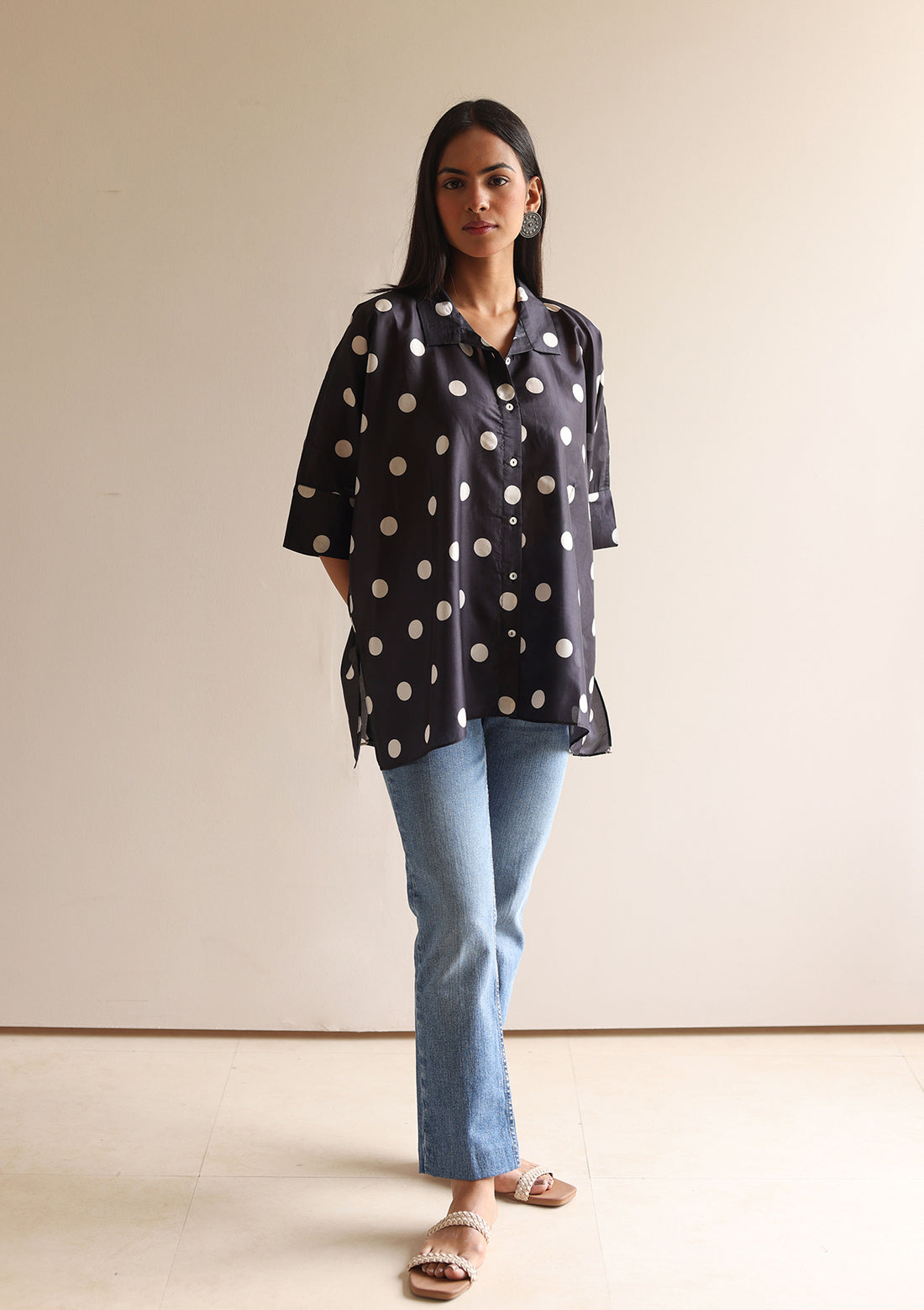 Black Polka Dot Shirt