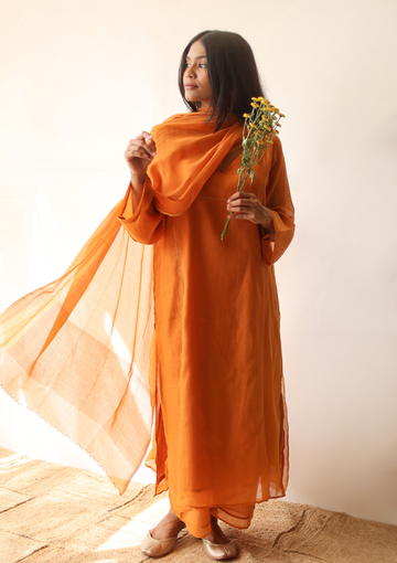 Saffron Basic Kurta Set