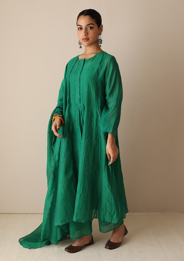 Emerald Green Tagai Kurta Set