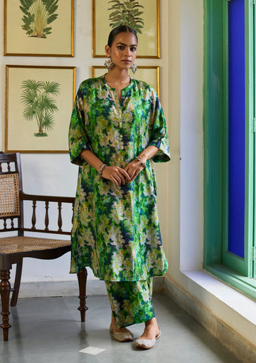 Emerald Bloom Co-ord Set