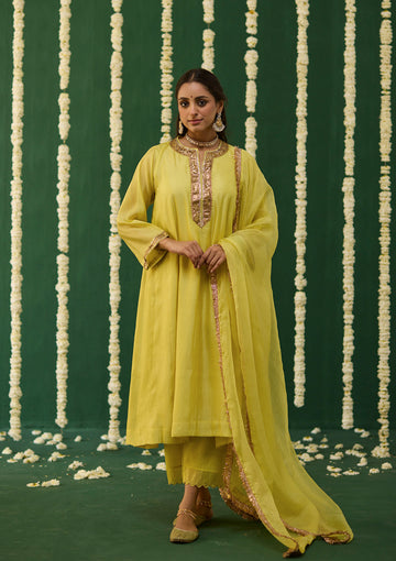 Canary Gota Kurta Set
