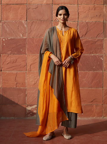 Saffron Classic Kurta Set
