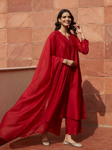 Scarlet Kurta Set
