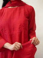 Load image into Gallery viewer, Scarlet Lace Kurta Set
