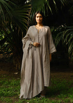 Load image into Gallery viewer, Slate Sequined Chaand Buta Kurta Set
