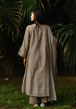 Load image into Gallery viewer, Slate Sequined Chaand Buta Kurta Set
