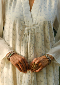 Ivory Chaand Buta Kurta Set