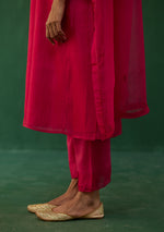 Load image into Gallery viewer, Fuchsia Beaded Kurta Set
