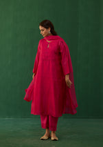 Load image into Gallery viewer, Fuchsia Beaded Kurta Set
