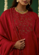 Load image into Gallery viewer, Scarlet Embroidered Kurta Set
