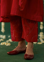 Load image into Gallery viewer, Scarlet Embroidered Kurta Set
