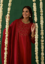 Load image into Gallery viewer, Scarlet Embroidered Kurta Set
