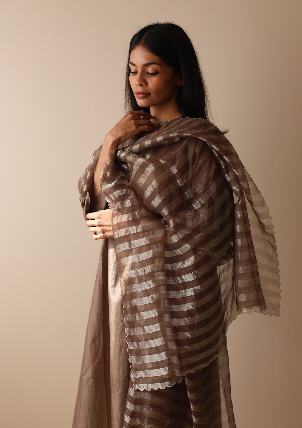 Hazel Zari Dupatta