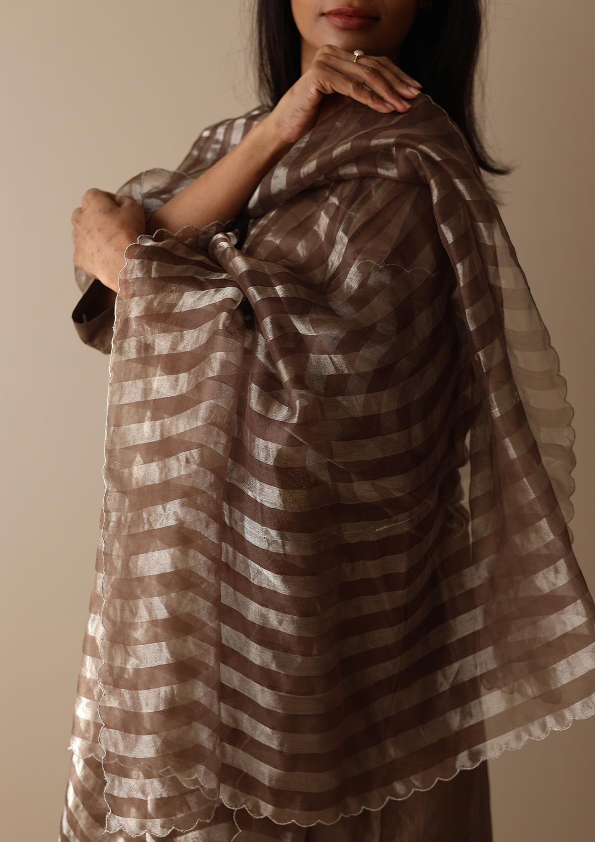 Hazel Zari Dupatta