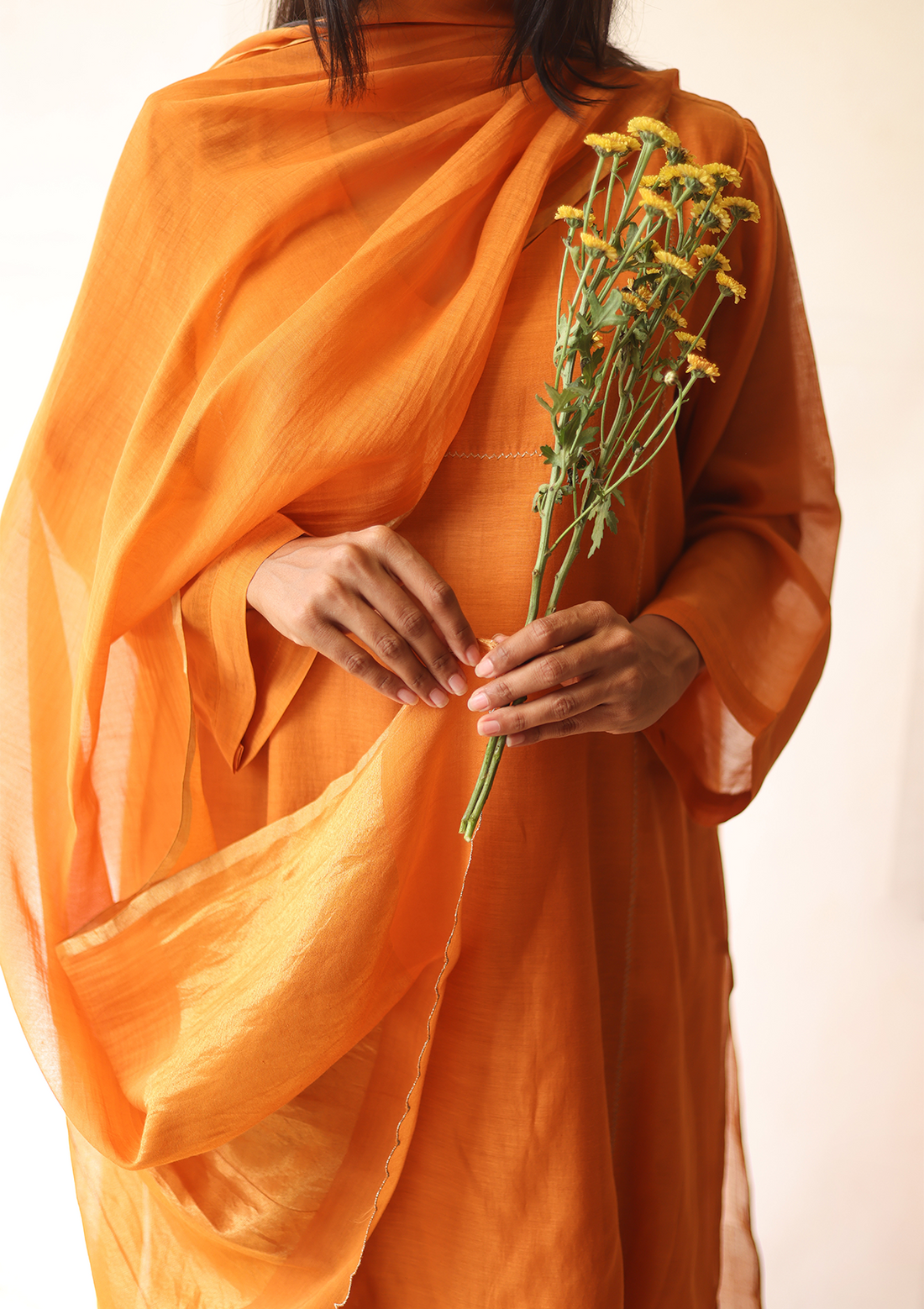 Saffron Basic Kurta Set