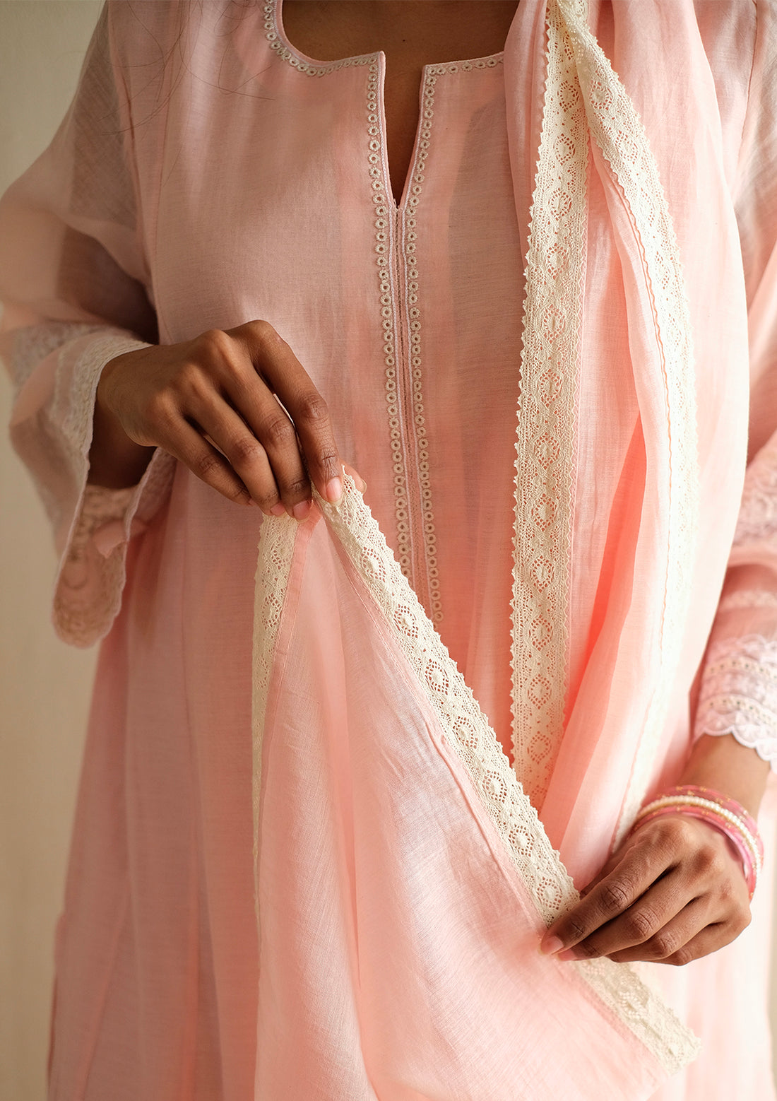 Blush Embroidered Kurta Set