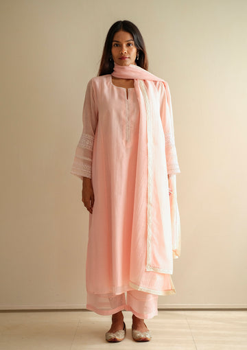 Blush Embroidered Kurta Set