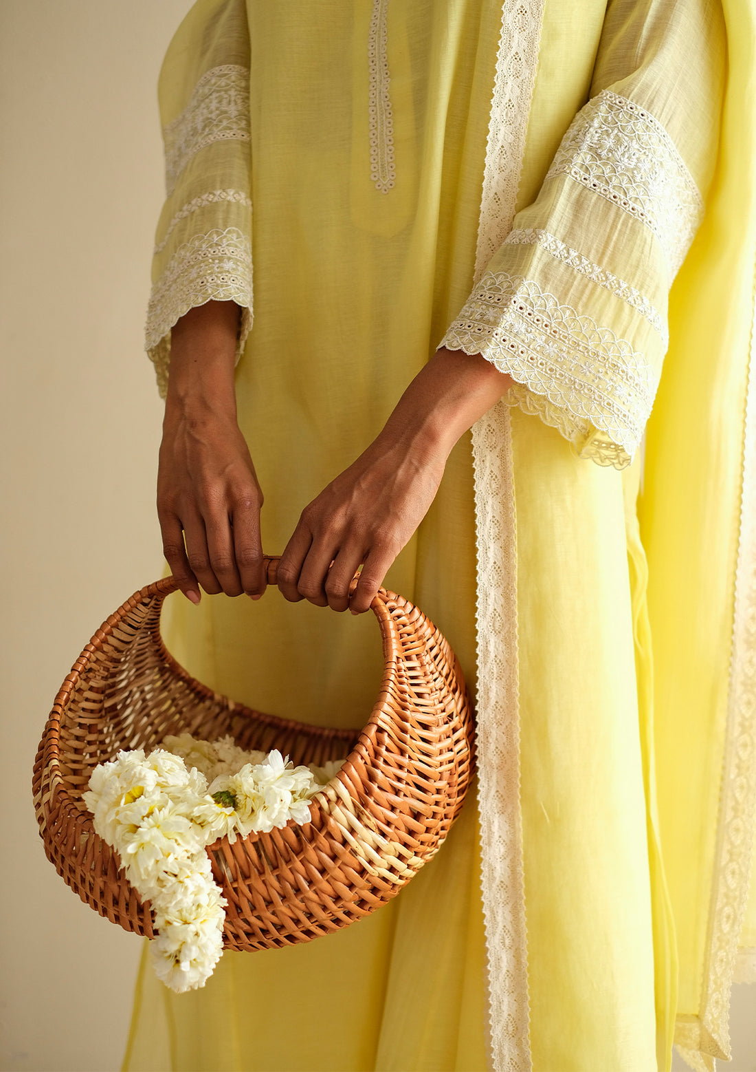 Canary Embroidered Kurta Set