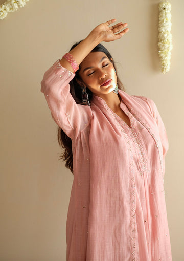 Blush Sequins Kurta Set