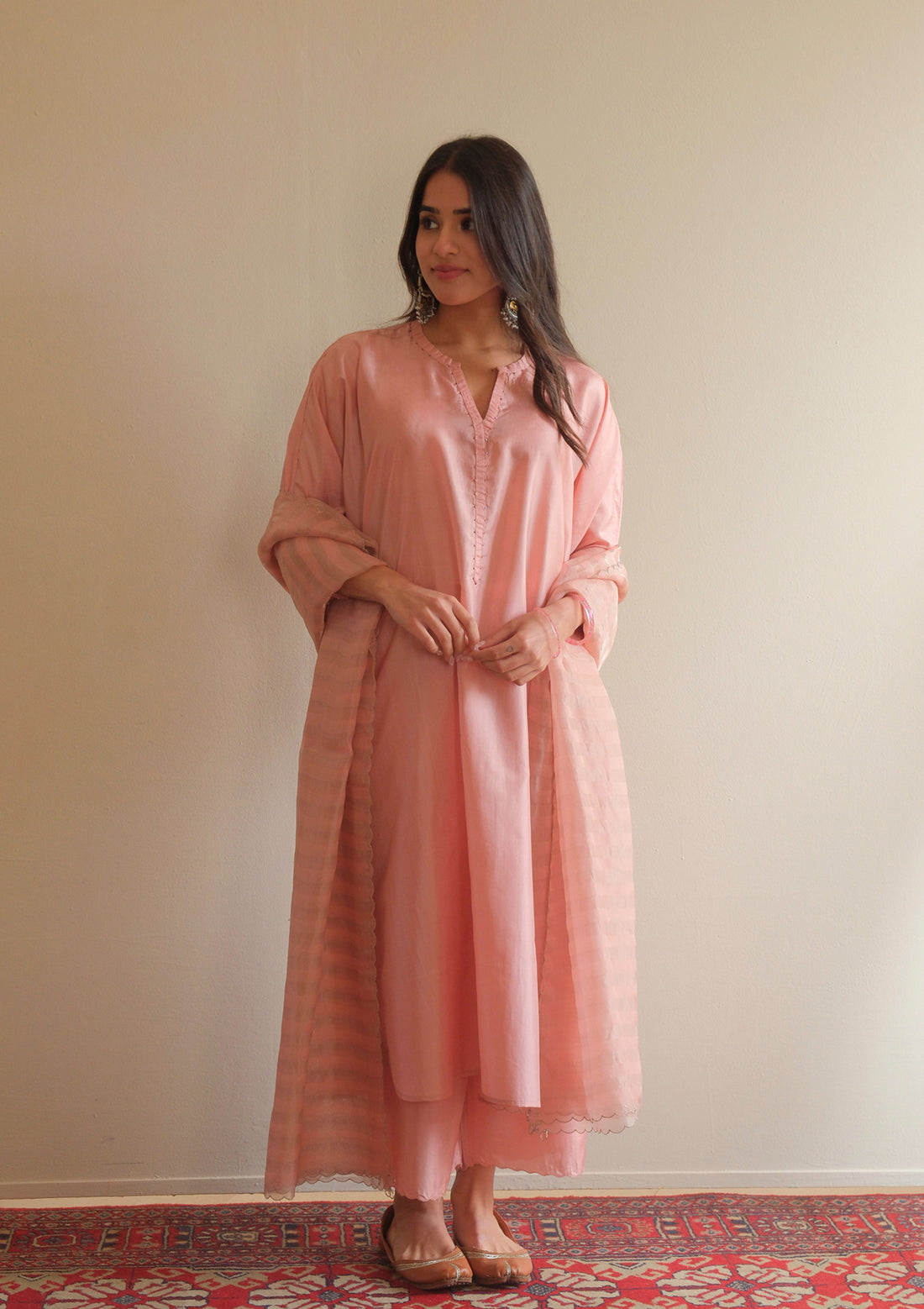 Blush Silk Kurta