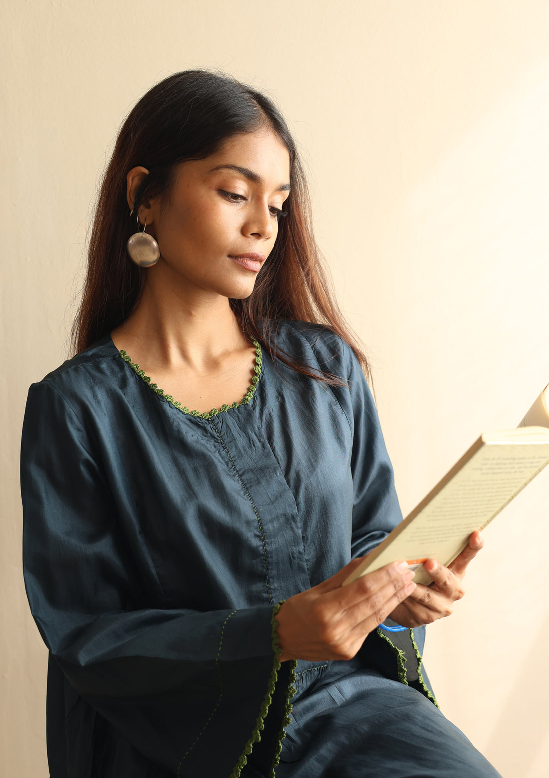 Midnight Blue Crochet Co-ord Set