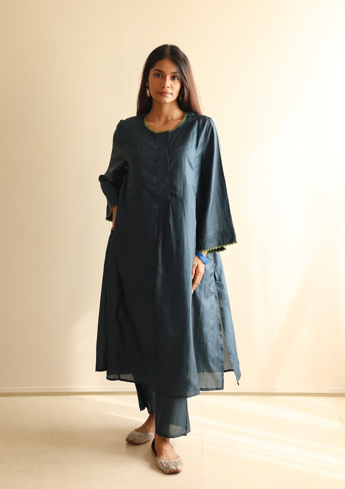 Midnight Blue Crochet Co-ord Set