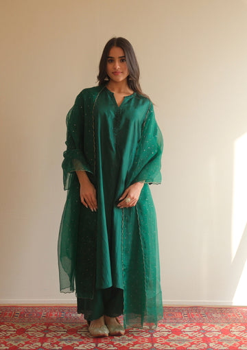 Forest Green Kurta Set