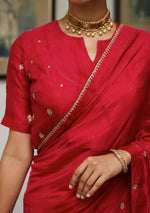 Load image into Gallery viewer, Scarlet Zardozi Embroidered Saree
