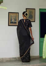 Load image into Gallery viewer, Black Zardozi Embroidered Saree

