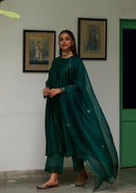 Load image into Gallery viewer, Emerald Chaand Buta Kurta Set
