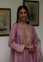 Load image into Gallery viewer, Lilac Embroidered Kurta Set
