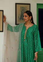 Load image into Gallery viewer, Emerald Bandhani Kurta Set
