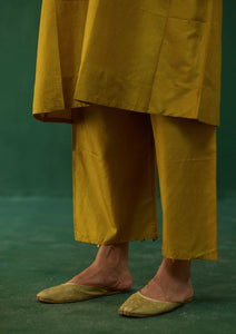 Ochre Gota Kurta Set