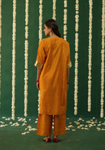 Load image into Gallery viewer, Saffron Gota Kurta Set
