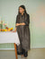 Midnight Black Silk Kurta Set