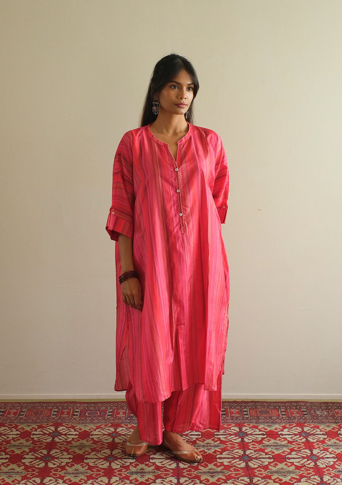 Fuchsia Stripe Co-ord set
