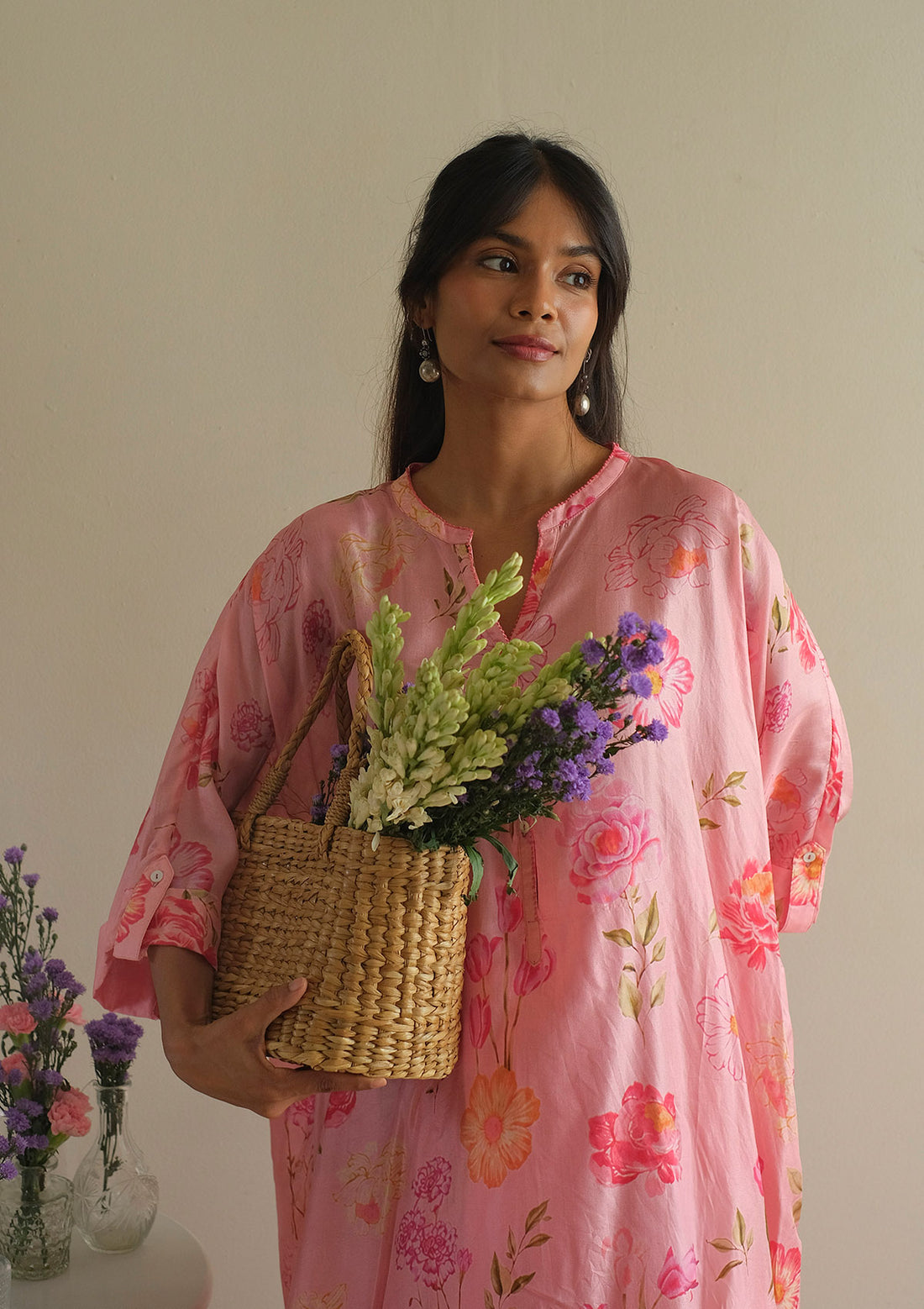 Rose Bloom Kurta Set