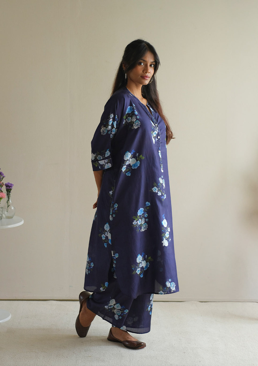 Midnight Blue Bloom Co-ord Set
