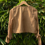 Load image into Gallery viewer, Beige Embroidered Tissue Blouse
