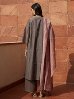 Load image into Gallery viewer, Blush and Slate Embroidered Kurta Set
