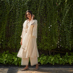 Load image into Gallery viewer, Ivory Lace Detail Kurta
