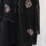 Load image into Gallery viewer, Midnight Black Embroidered Dupatta

