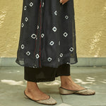 Load image into Gallery viewer, Midnight Black Tie and Dye Kurta
