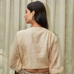 Load image into Gallery viewer, Nude Embroidered Tissue Blouse
