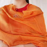 Load image into Gallery viewer, Saffron Embroidered Dupatta
