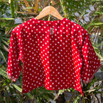 Load image into Gallery viewer, Scarlet Bandhani Embroidered Blouse
