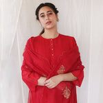 Load image into Gallery viewer, Scarlet Embroidered Dupatta

