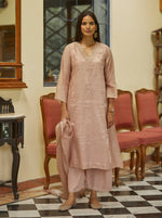 Load image into Gallery viewer, Pale Pink Tissue Kurta Set
