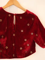 Load image into Gallery viewer, Ruby Velvet Blouse
